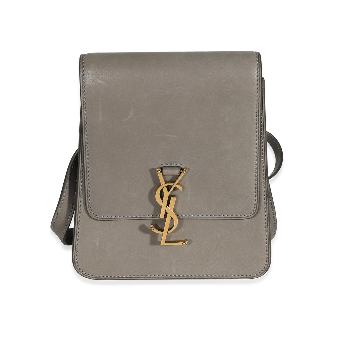 Grey Leather Satchel J115272