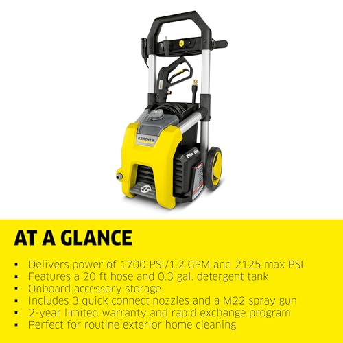 Electric Pressure Washer with 3 Spray Nozzles S672