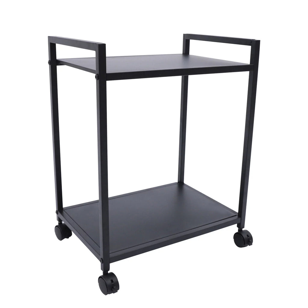 2-Tier Computer Tower Stand with Lockable Wheels K1060