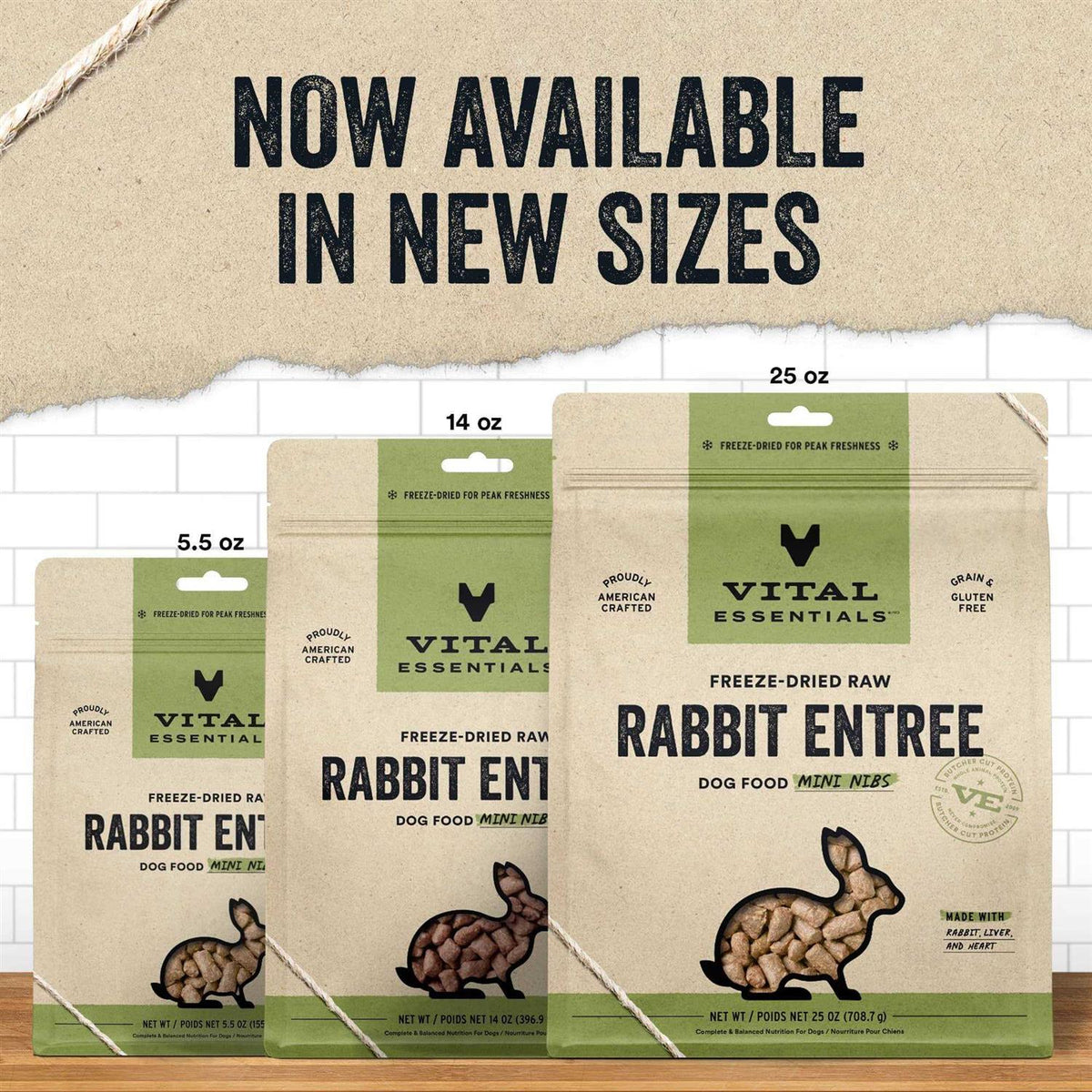 Freeze Dried Raw Rabbit Dog Food S176622