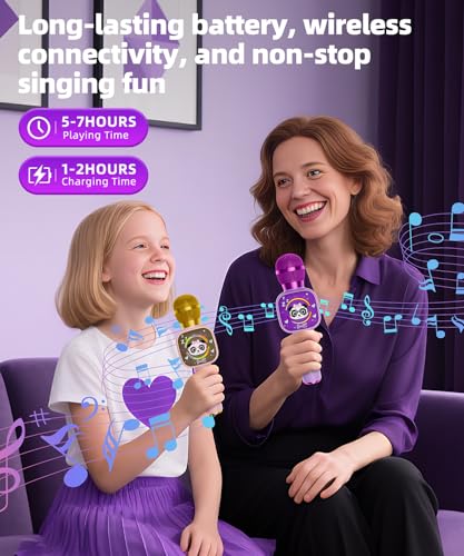 Bluetooth Karaoke Microphone Toy with LED Lights C64392