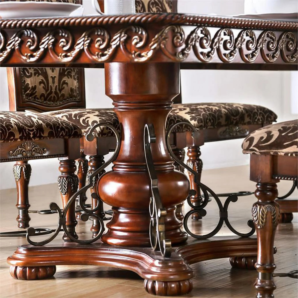 Cherry Wood Pedestal Dining Table M638