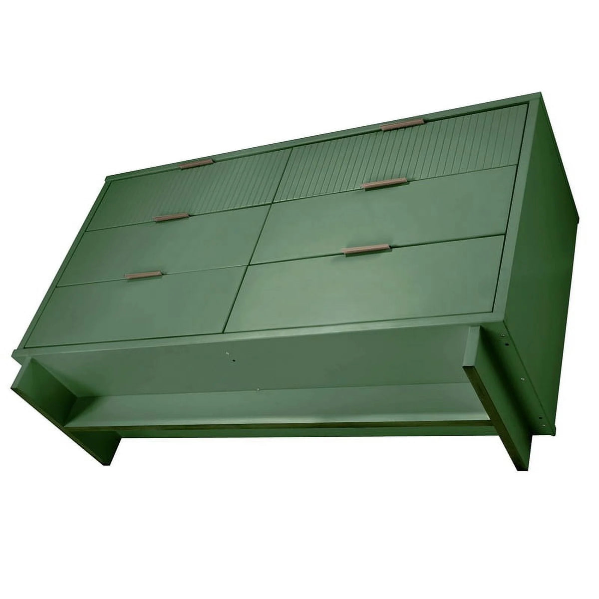Sage Green Engineered Wood Double Dresser I384