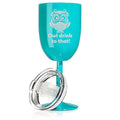 14 oz Double Wall Vacuum Insulated Stainless Steel Wine Tumbler with Lid Y192