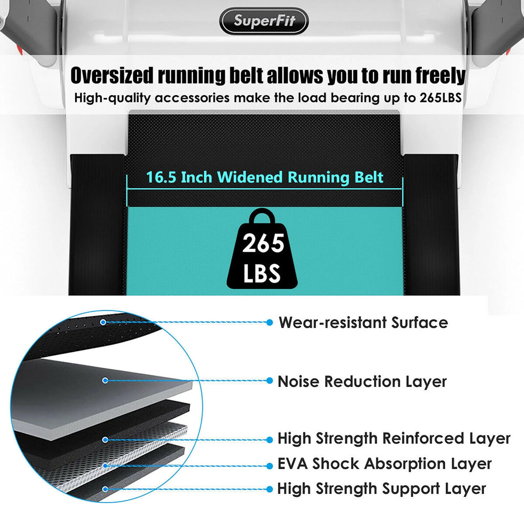 2.25HP Folding Electric Treadmill G3552