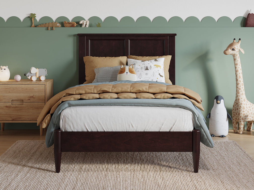 Twin Solid Wood Low Profile Platform Bed Y948