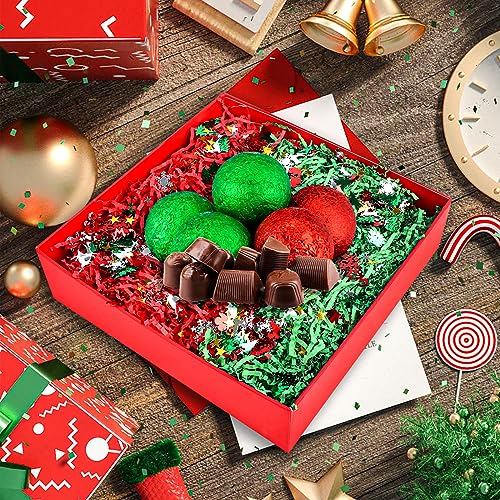 1LB Christmas Crinkle Cut Paper Shred Filler P51421