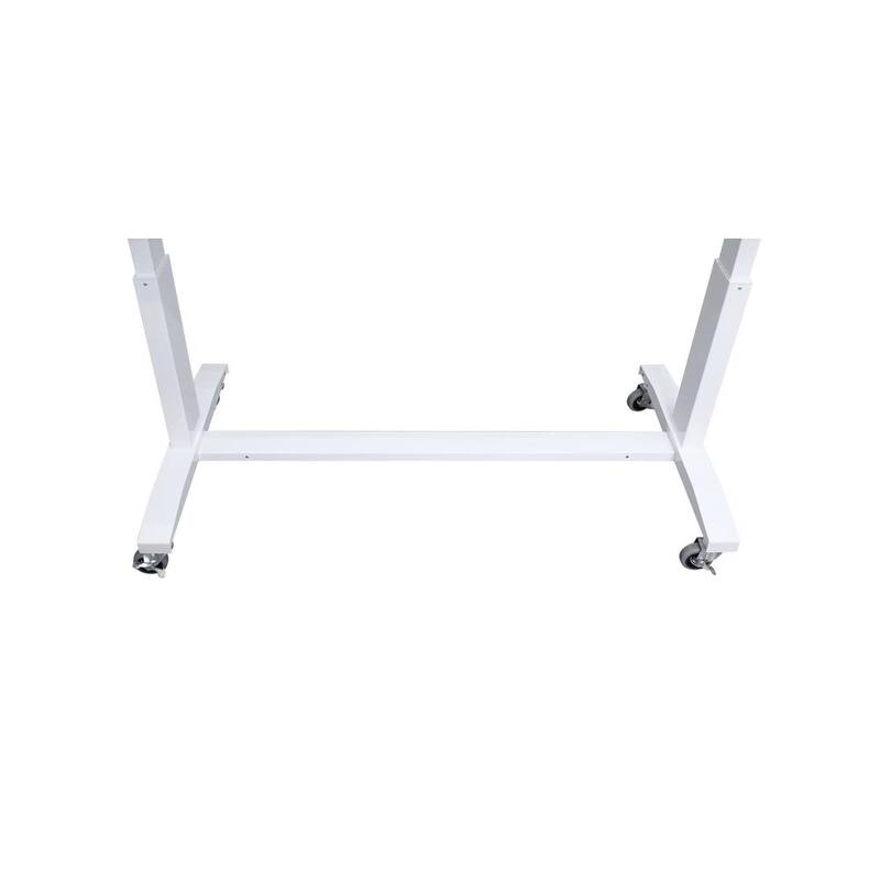 White Adjustable Height Worktable M8071