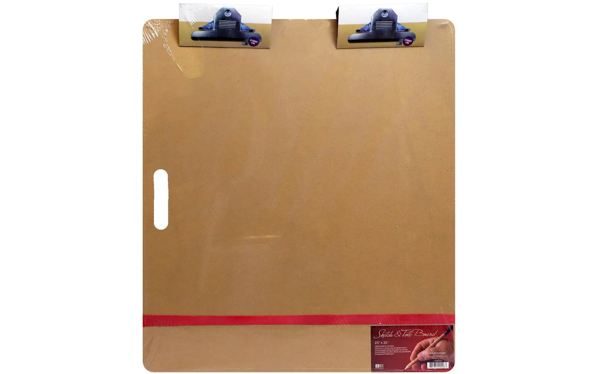 Sketch Tote Board 23" x 26" with Handle, Clips and Elastic Band U58013