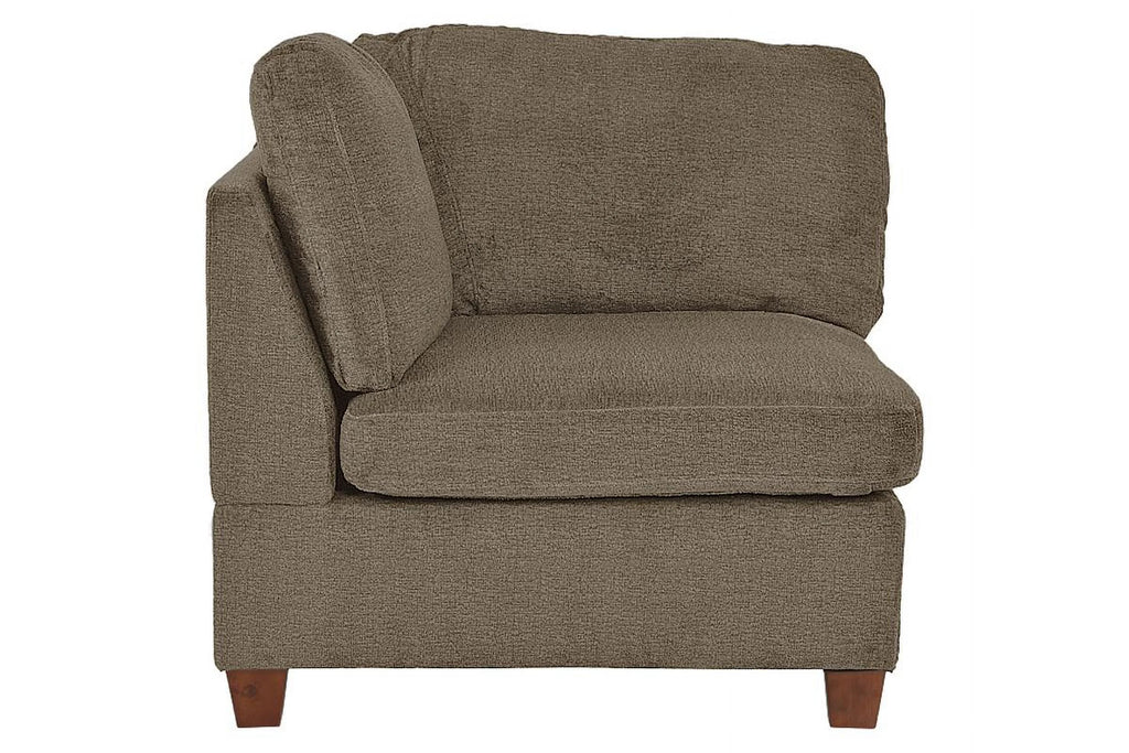 Tan Chenille Modular Sectional Sofa Set 7Pc L112
