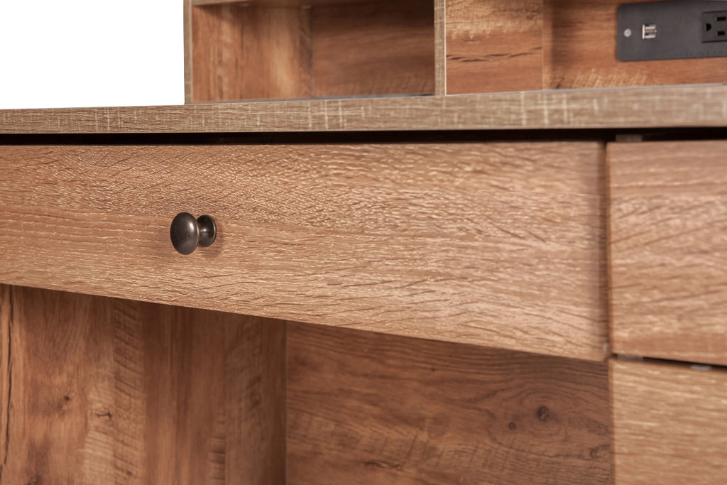 Executive Desk with Hutch, USB and Charger Hub I712