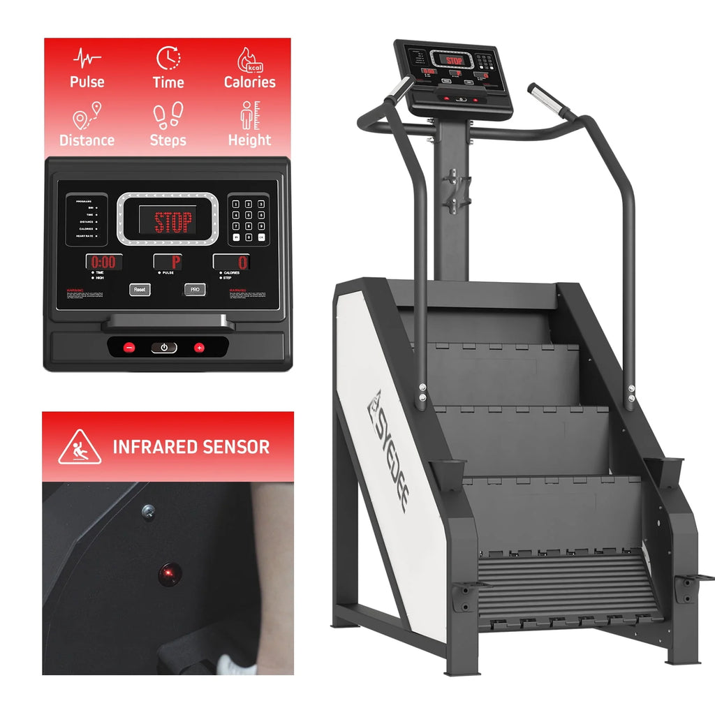 Stair Stepper with LED Screen, 12 Workout Programs, 441LBS Step Machine P839