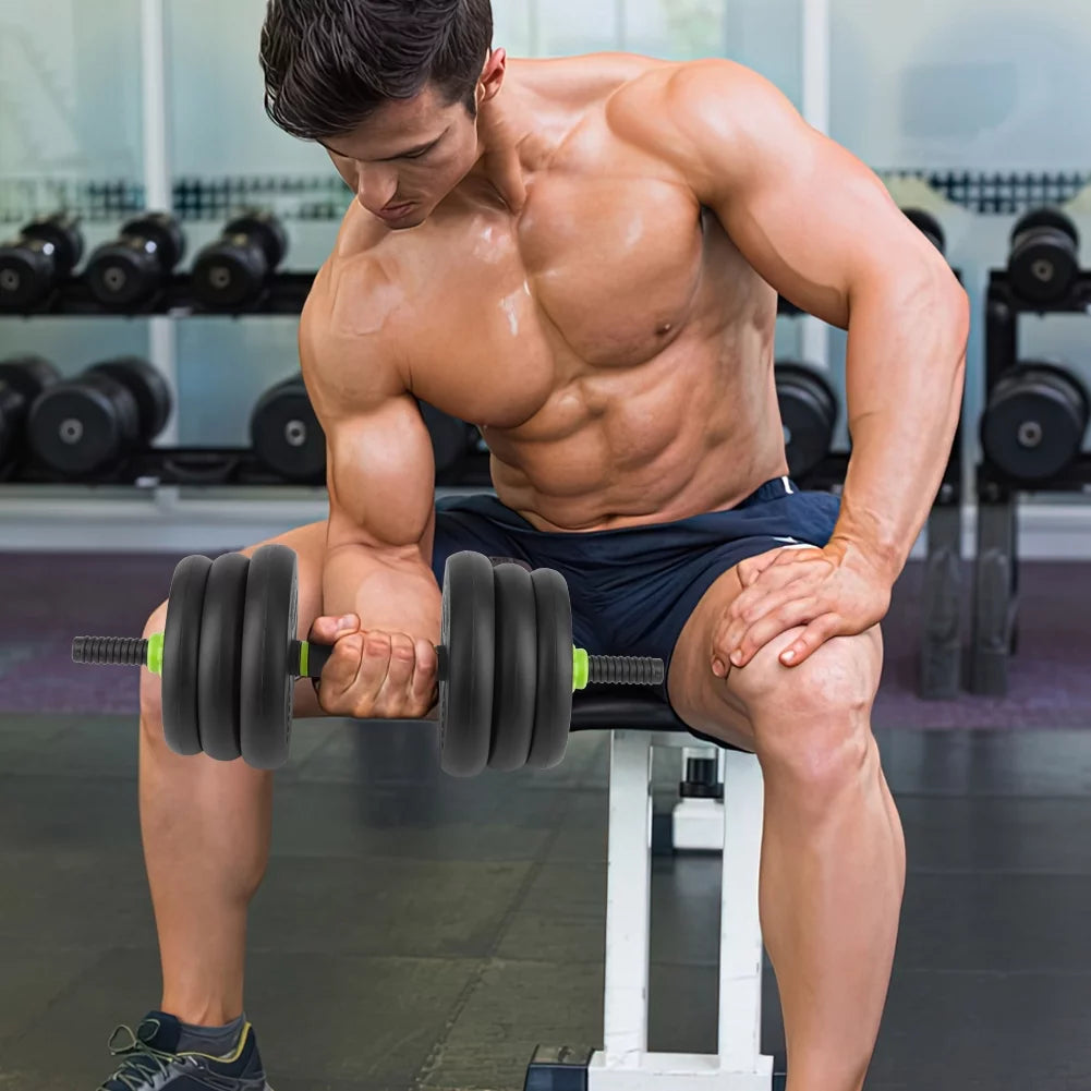 4-in-1 Adjustable Dumbbells Set 50lbs E217