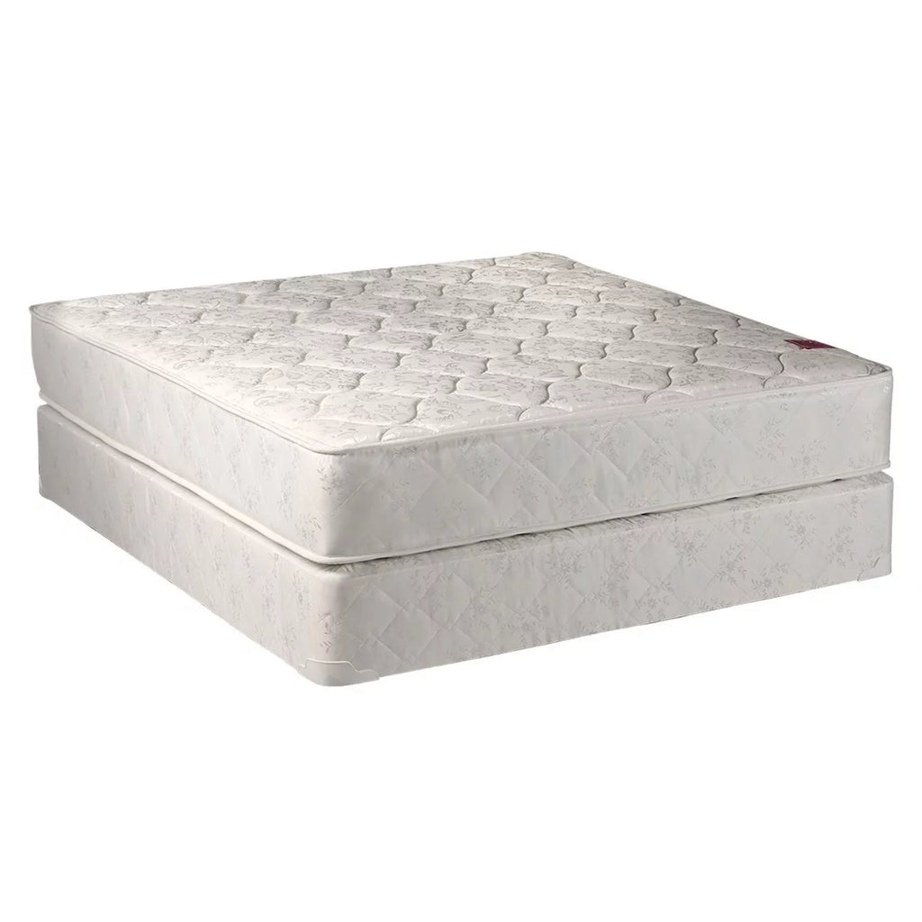 Queen Size 2-Sided Mattress and Box Spring Set with Bed Frame T24008