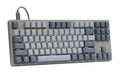 Mechanical Keyboard - Tenkeyless Anodized Aluminum Case, Doubleshot Shine-Through PBT Keycaps, N-key Rollover, USB-C, White Backlit LED G147234