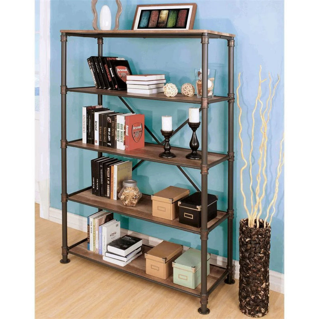 4-Shelf Metal Bookcase E5057
