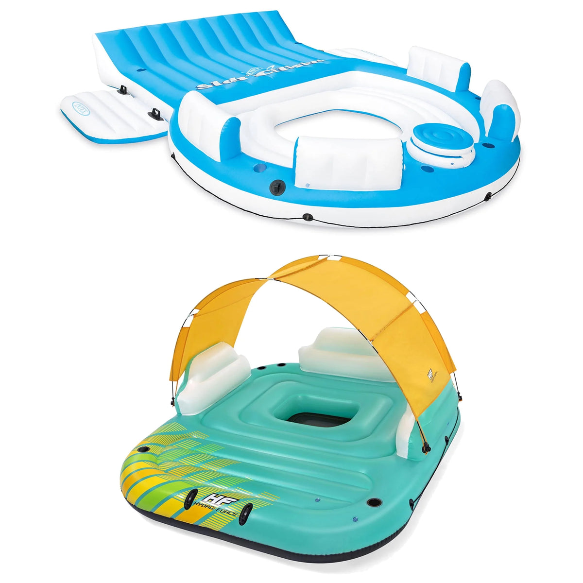 Inflatable Lounger & Water Raft X859