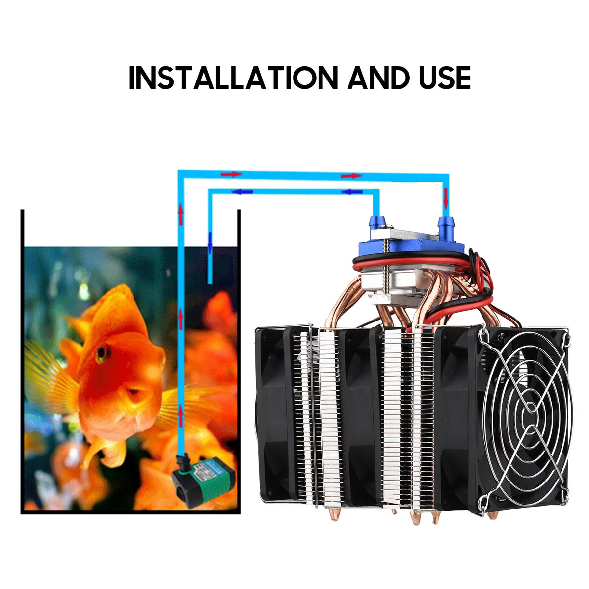 120W Semiconductor Refrigeration Aquarium Chiller for 30 Liters B244827