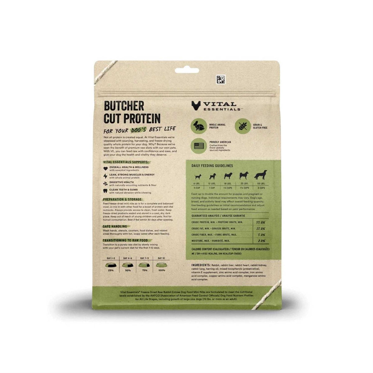 Freeze Dried Raw Rabbit Dog Food S176622