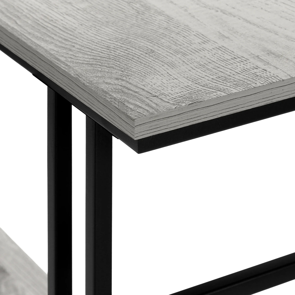 Narrow Grey Metal Accent Table E542