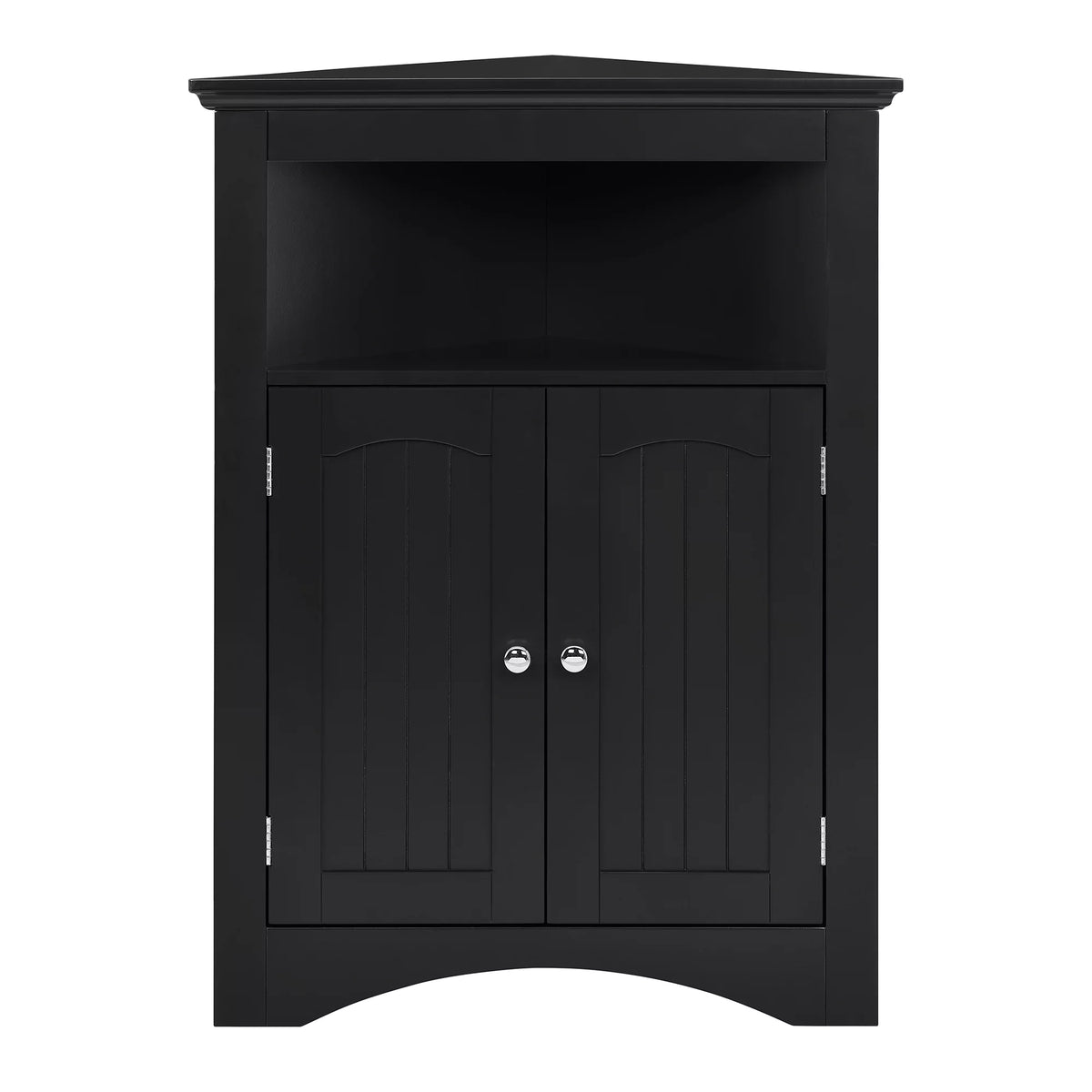 Free Standing Corner Storage Cabinet with Doors and Shelves T6466