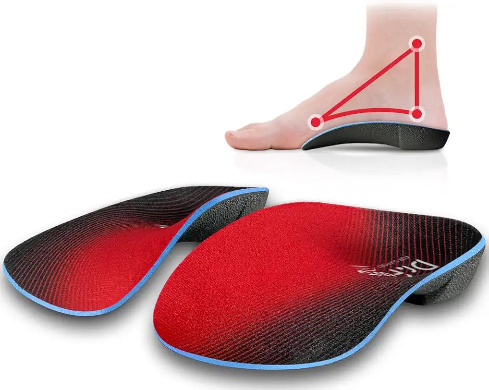 3/4 Orthotics Shoe Insoles High Arch Supports Inserts W38962