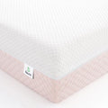 White Pink Dual Sided Memory Foam Crib Mattress E60840