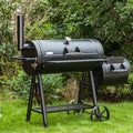 Charcoal Grill with Offset Smoker Black T294059