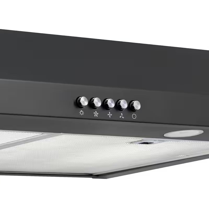 30 in. 320 CFM Convertible Under Cabinet Range Hood in Black T719