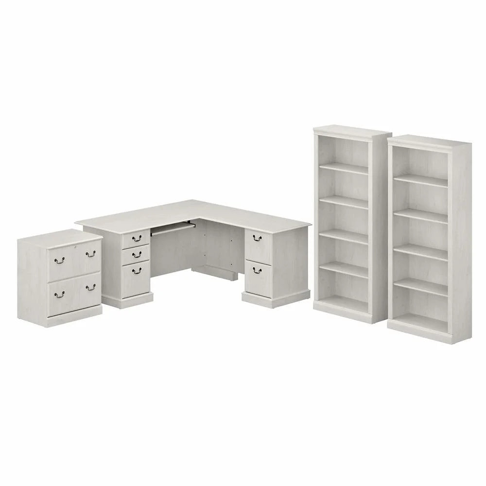 L Shaped Desk with Storage P822