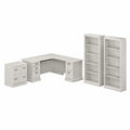 L Shaped Desk with Storage P822