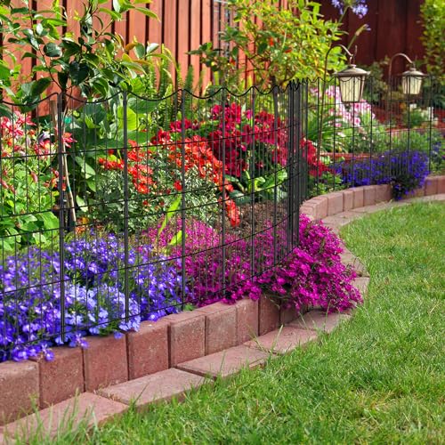 Decorative Garden Fence 10 Pack Rustproof Metal Wire Panel G95135