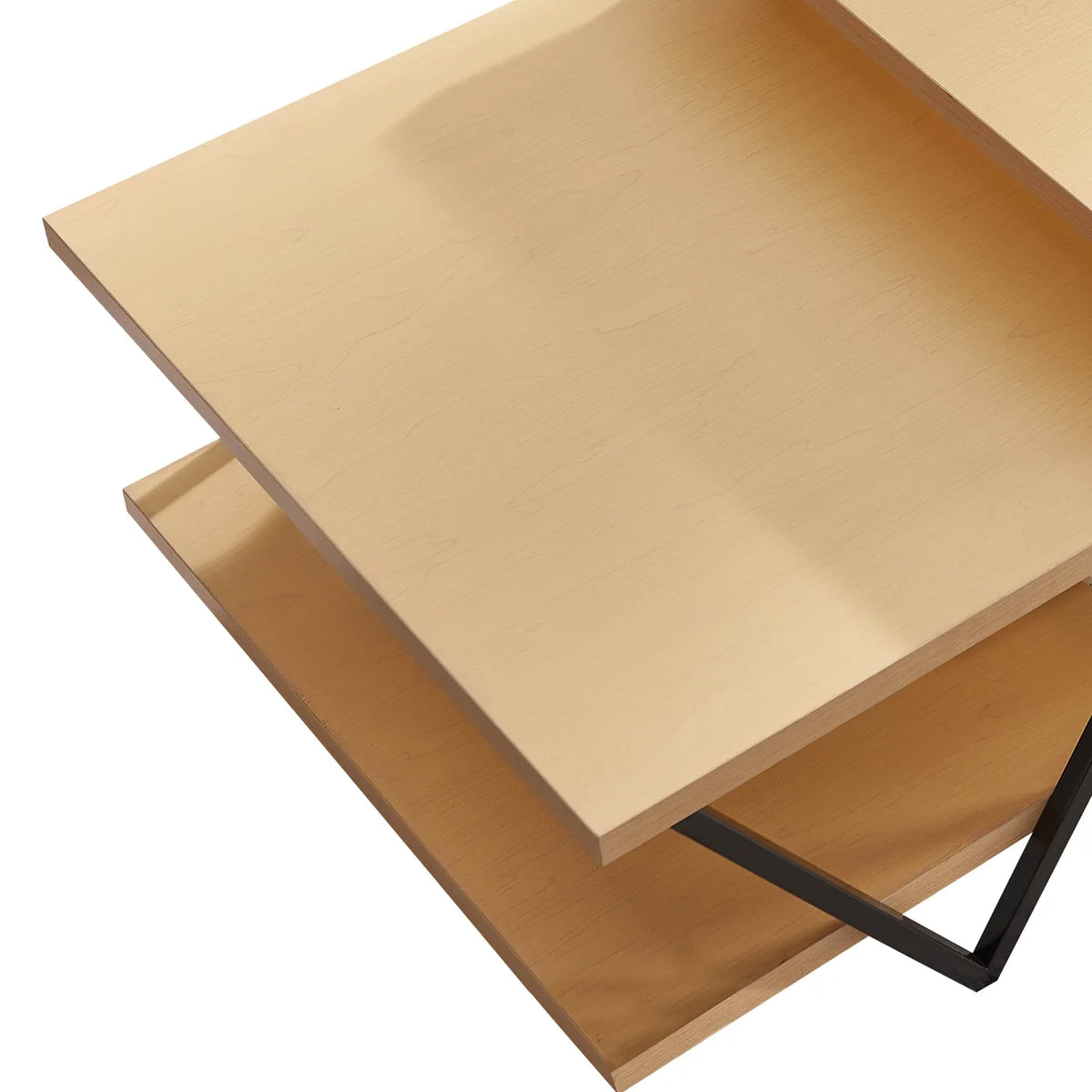 48 Inch 2 Tier Coffee Table with Bottom Shelf M8842