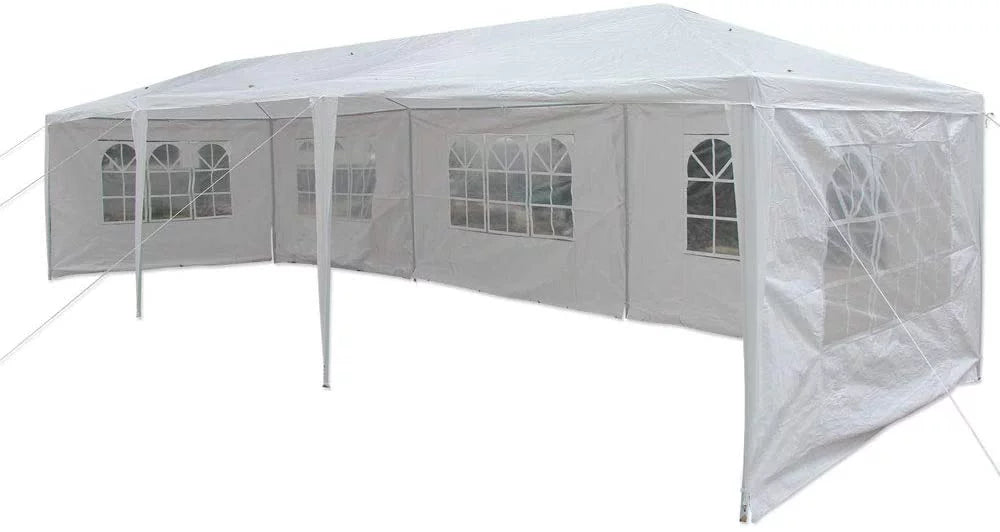 10'x30' Outdoor Canopy Tent with 8 Side Walls White K92468