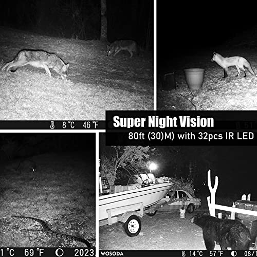 36MP Trail Camera with Night Vision Motion Activated Waterproof M6454