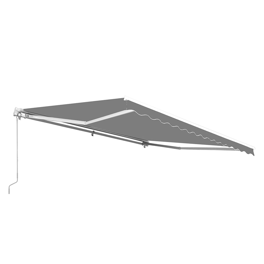 Retractable Patio 13' x 10' Awning Canopy, Gray H7029
