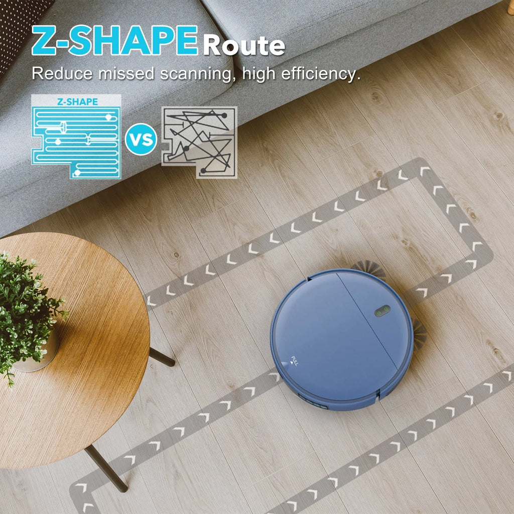 Robot Vacuum and Mop Combo 230ML Water Tank Blue V2263