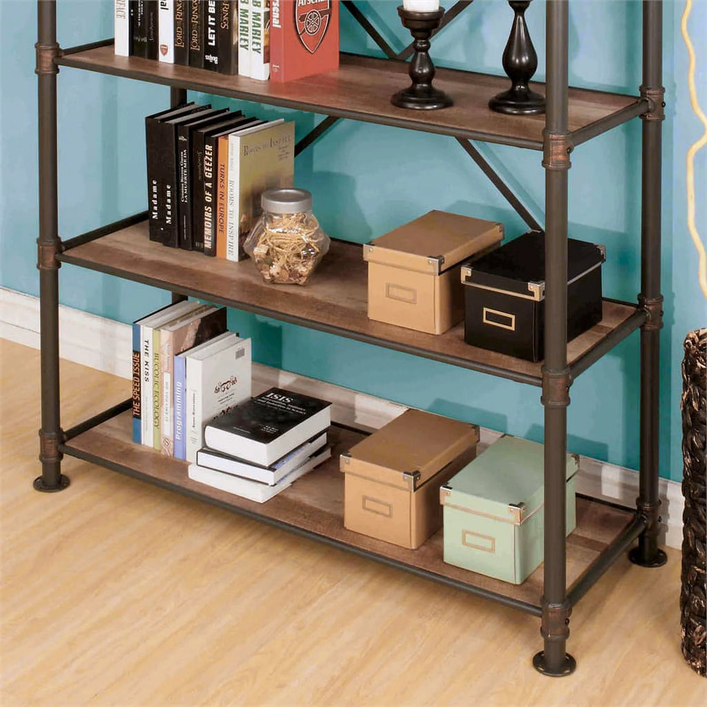 4-Shelf Metal Bookcase E5057