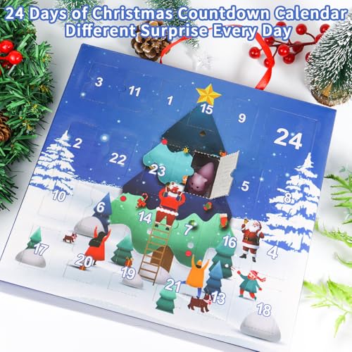 24 Pcs Squishies Fidget Advent Calendar J736