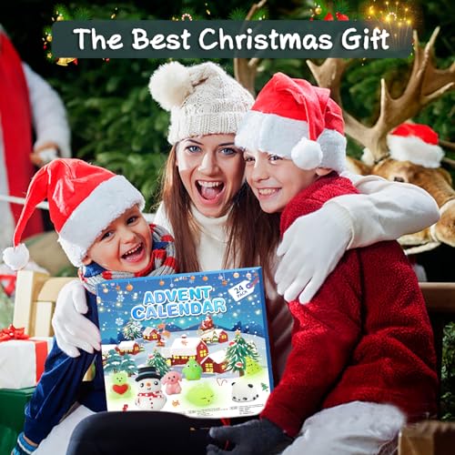 24 Pcs Squishies Fidget Advent Calendar J736