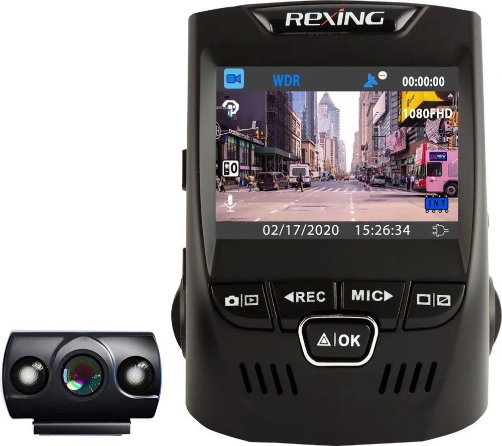 Black Front and Rear Dash Cam F97078