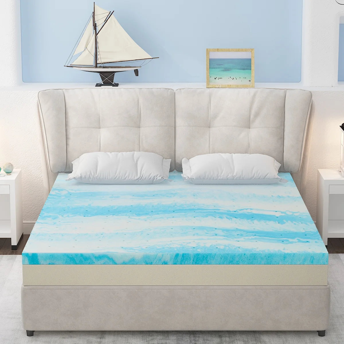 3 Inch Twin Gel Memory Foam Mattress Topper Y206614