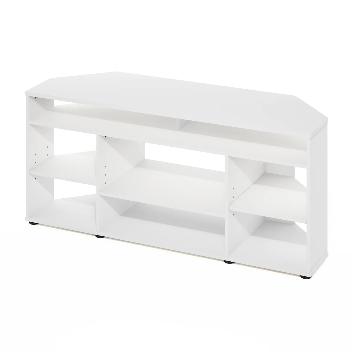 Corner TV Stand up to 55 Inches White E91963