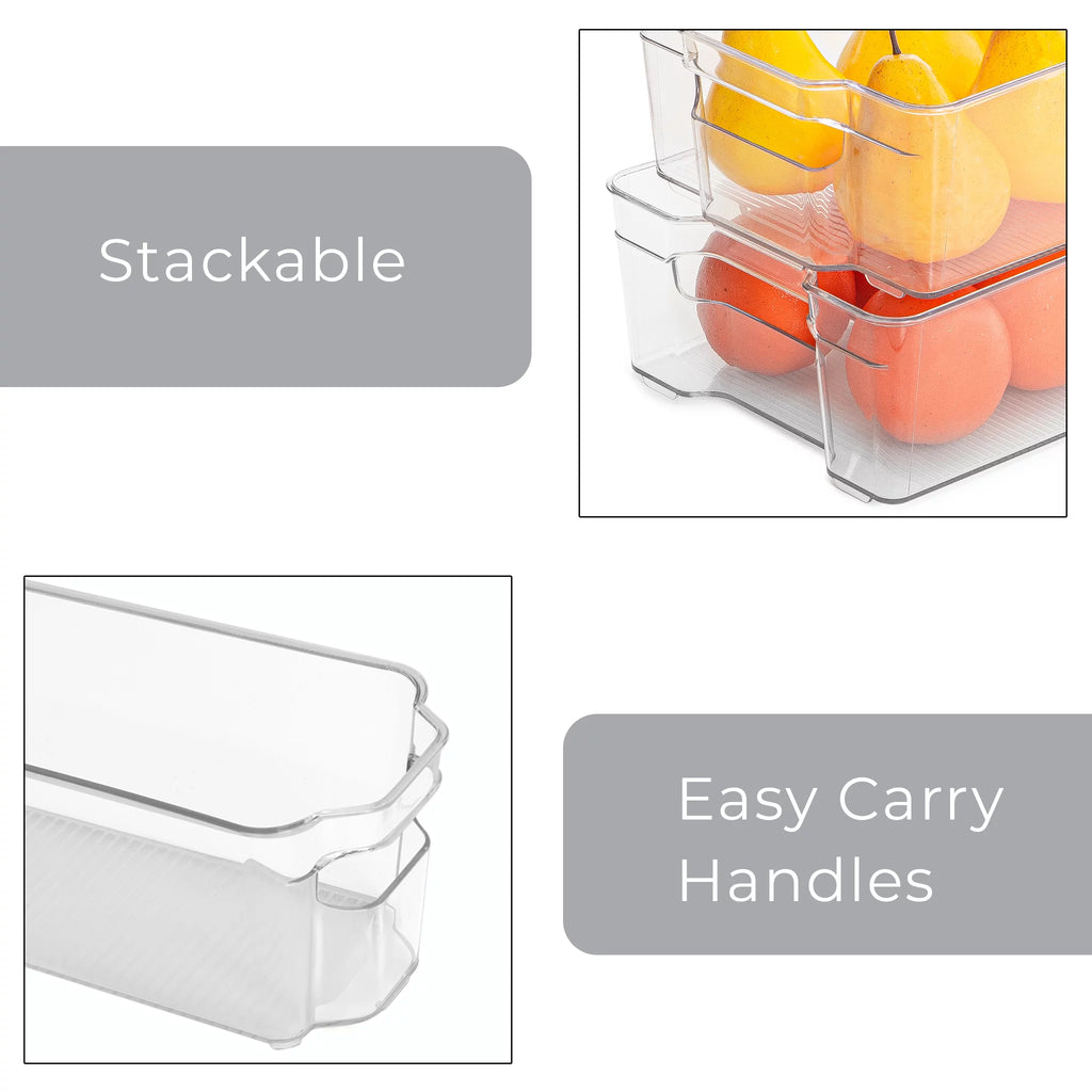 5 Piece Fridge and Freezer Storage Bins X1016