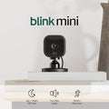Compact Indoor Plug-In Smart Security Camera, 1080p HD, Night Vision, White K853936
