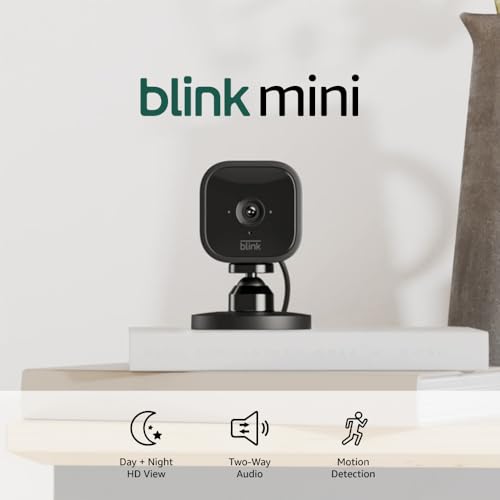 Compact Indoor Plug-In Smart Security Camera, 1080p HD, Night Vision, White K853936