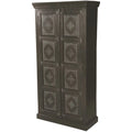 Solid Wood 2 Door Cabinet in Brown H69615
