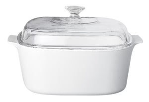 3.0L White Casserole with Glass Cover T78524
