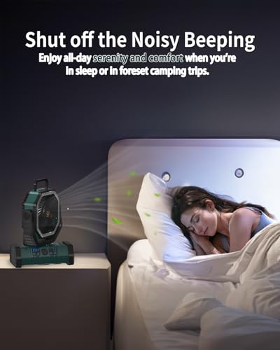 Battery Operated Portable Oscillating Fan with LED Lantern Light 20000mAh Rechargeable X9913