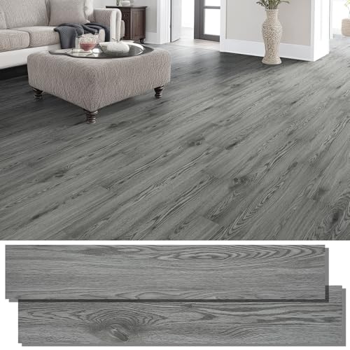 Peel and Stick Floor Tile, 36-Pack Self Adhesive Vinyl Plank Flooring Waterproof Tile Sticker B118